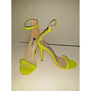 Machi Womens Shoes Naak-3 High Heel Sandal Stiletto Strappy Neon